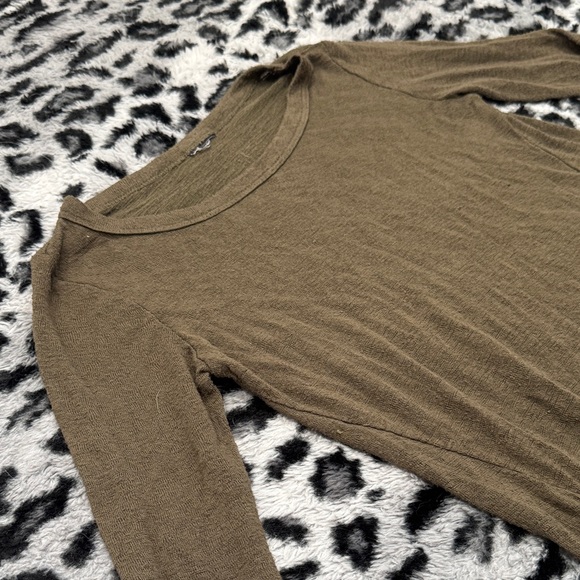 Olive Green Long Sleeve Top - Picture 2 of 5